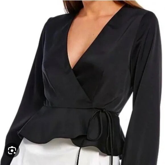 Gianni Bini Carrie Wrap Blouse - Size Small - Picture 2 of 5